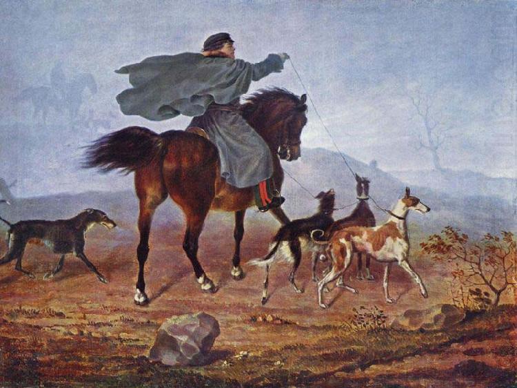 Franz Kruger Ausritt zur Jagd china oil painting image